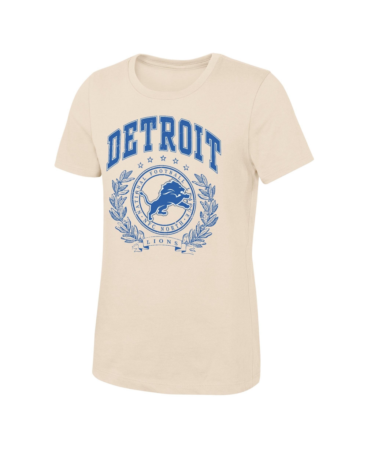 Outerstuff Girls' 4-16 Undefeated Detroit Lions Screen-Print Regular-Fit T-Shirt