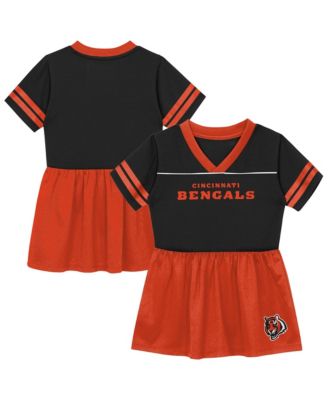 Toddler Girls' 2T-5T Cincinnati Bengals Stadium Lights Fit & Flare V-Neck Jersey Dress