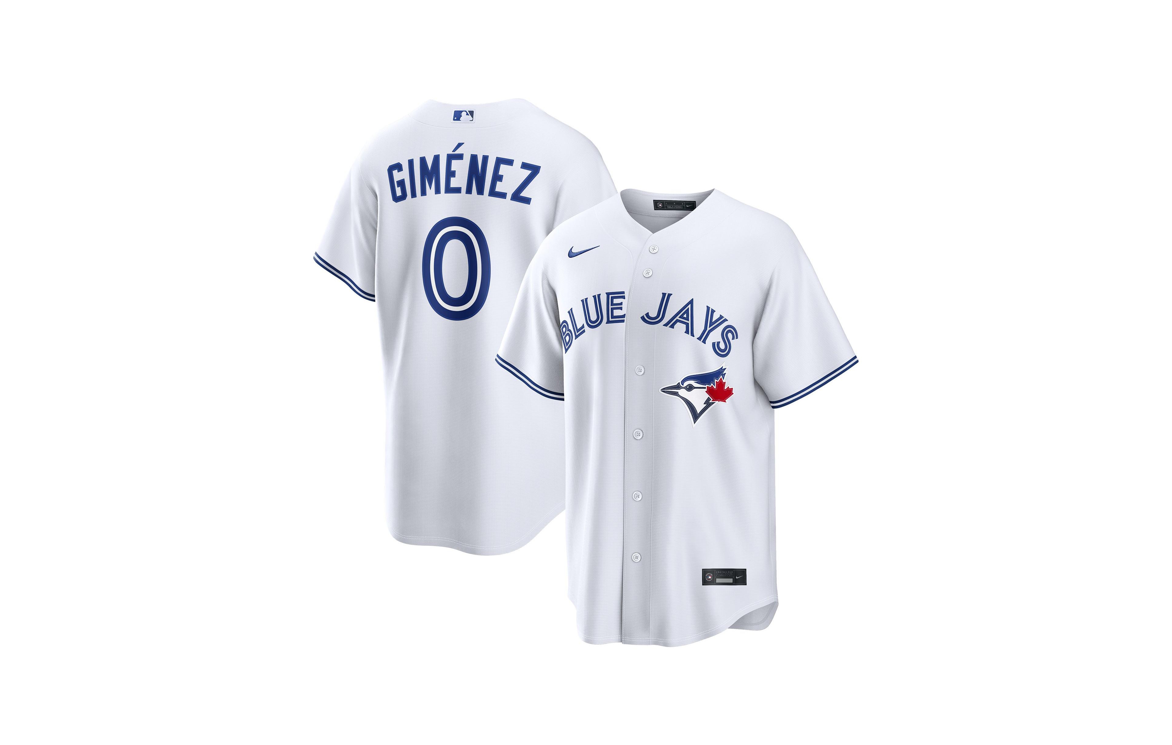 Nike Men's Andres Gimenez Toronto Blue Jays Replica V-Neck Jersey