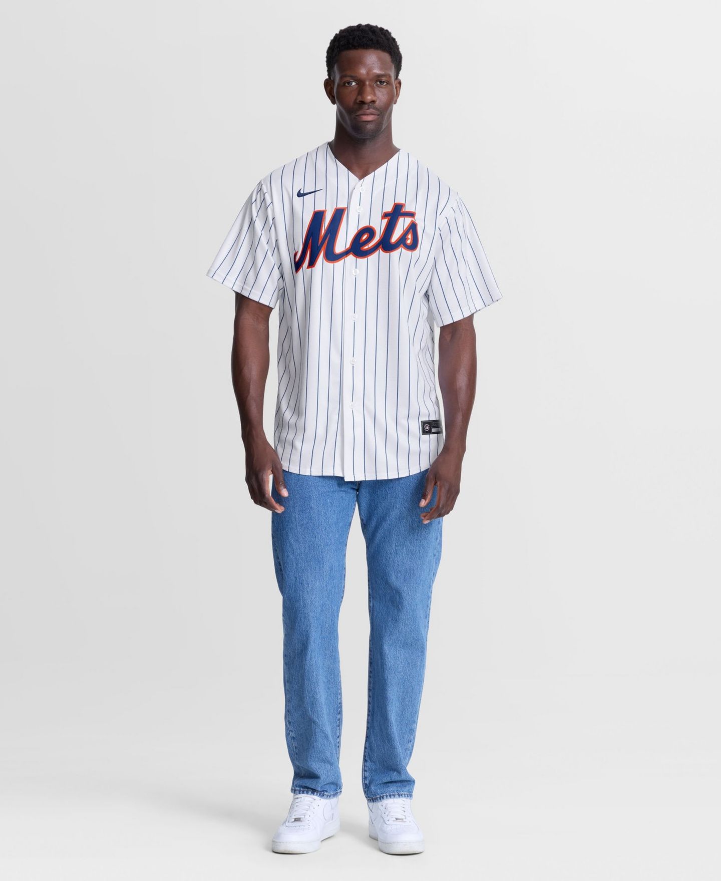 Мужской топ Nike New York Mets Sean Manaea Home Replica Jersey — фото 3