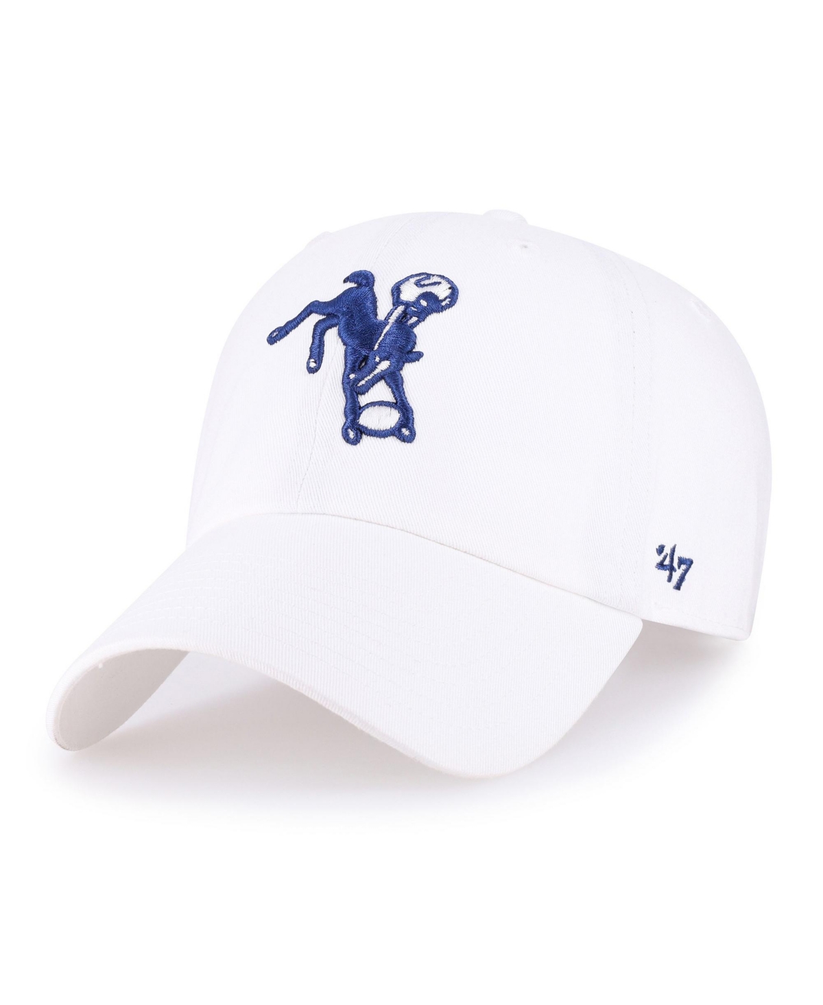 '47 Brand Indianapolis Colts Historic Logo Clean Up Adjustable Baseball Cap