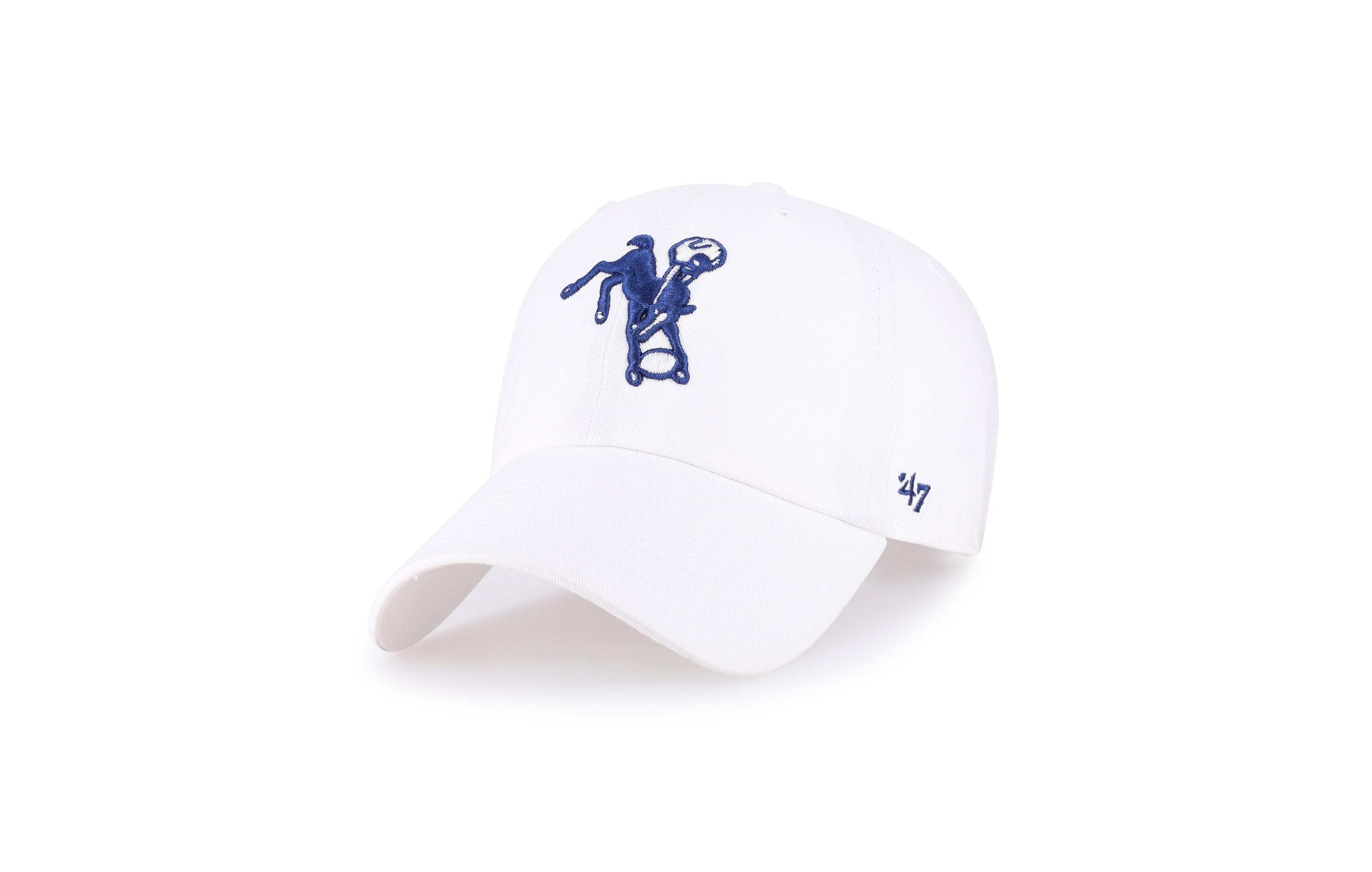 '47 Brand Indianapolis Colts Historic Logo Clean Up Adjustable Baseball Cap