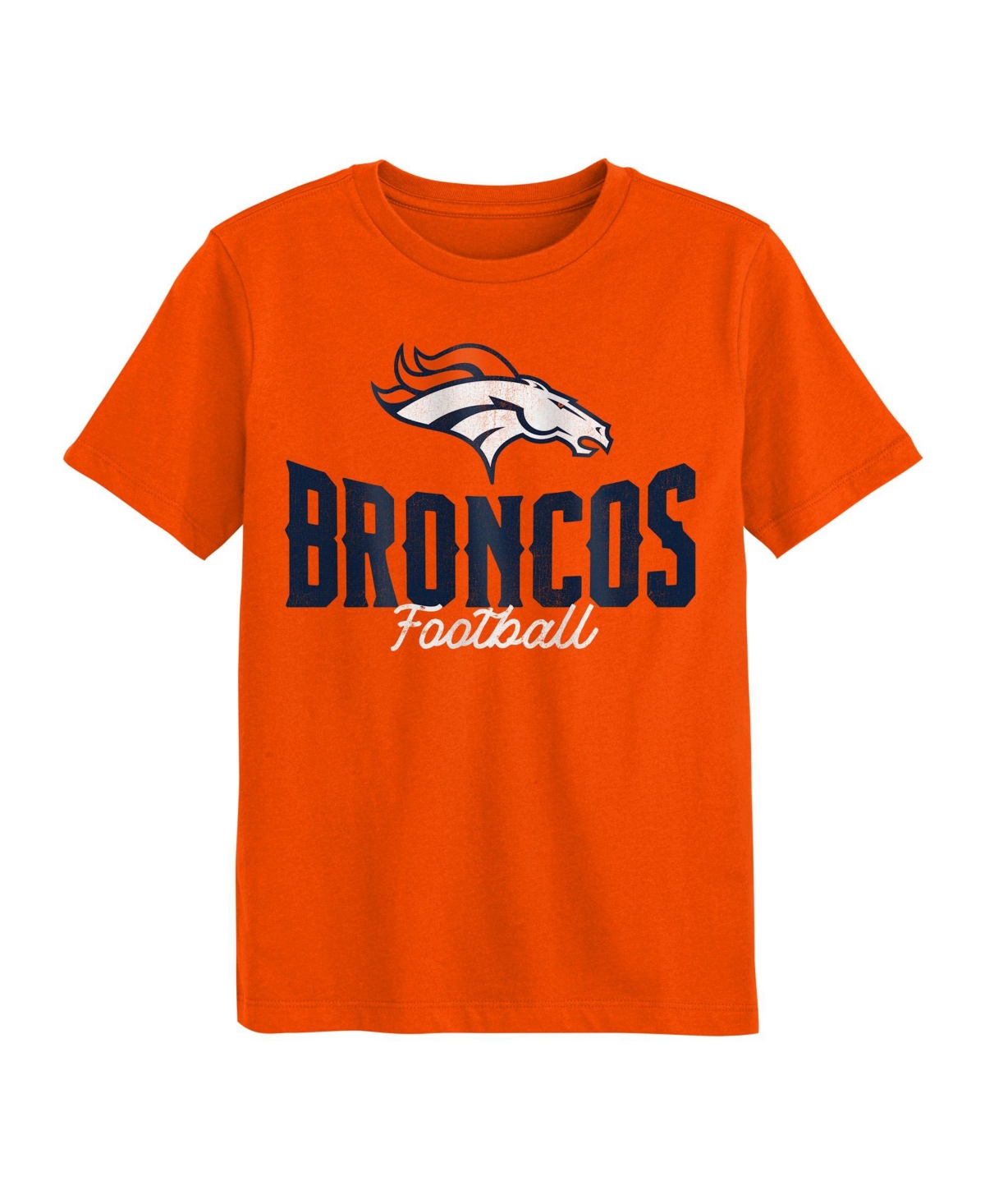 Outerstuff Toddler Boys' 2T-5T Denver Broncos Top Pick Distressed Crewneck T-Shirt
