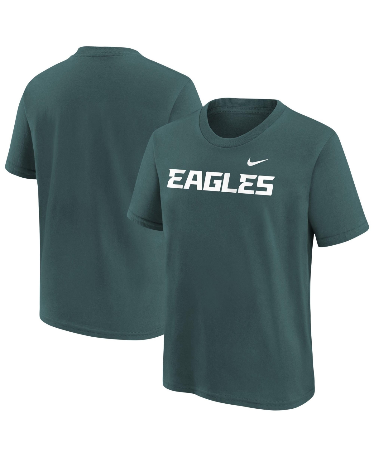 Nike Boys' and Girls' 4-16 Philadelphia Eagles Wordmark Screen-Print Graphics T-Shirt