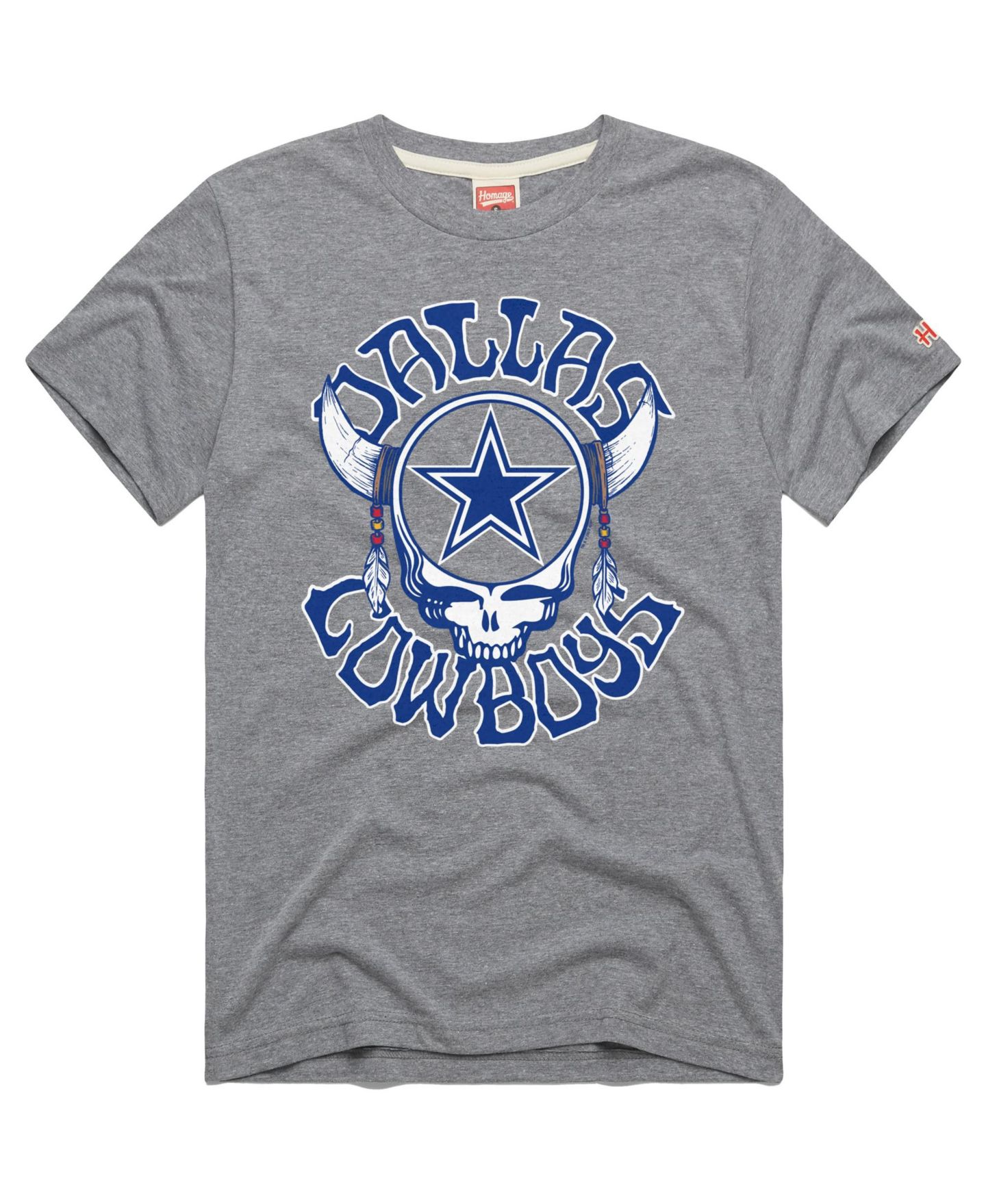 Мужская футболка Homage NFL x Grateful Dead x Cowboys Screen-printed — фото 3