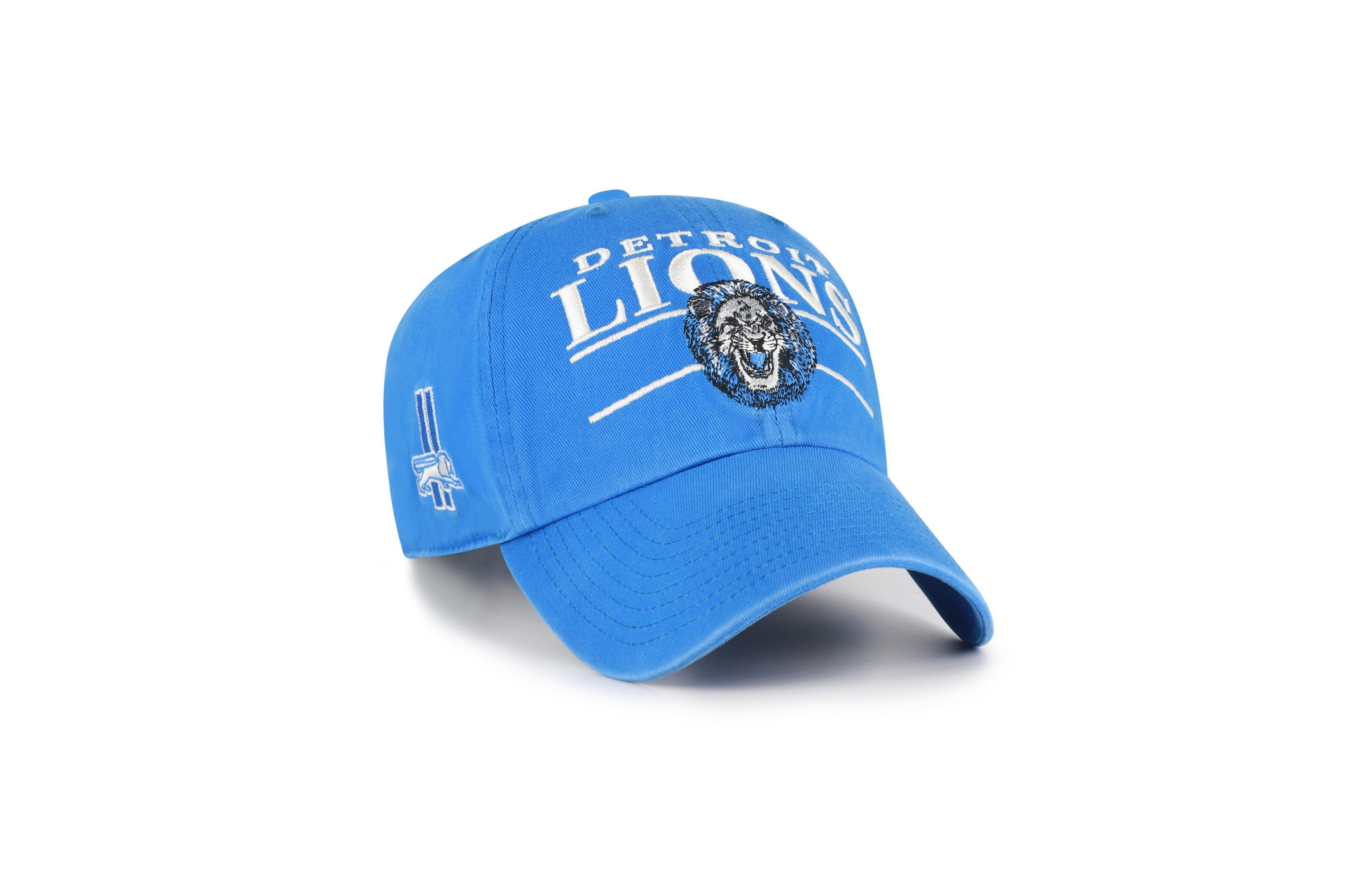 '47 Brand Detroit Lions Throwback Graphic Clean Up Hat