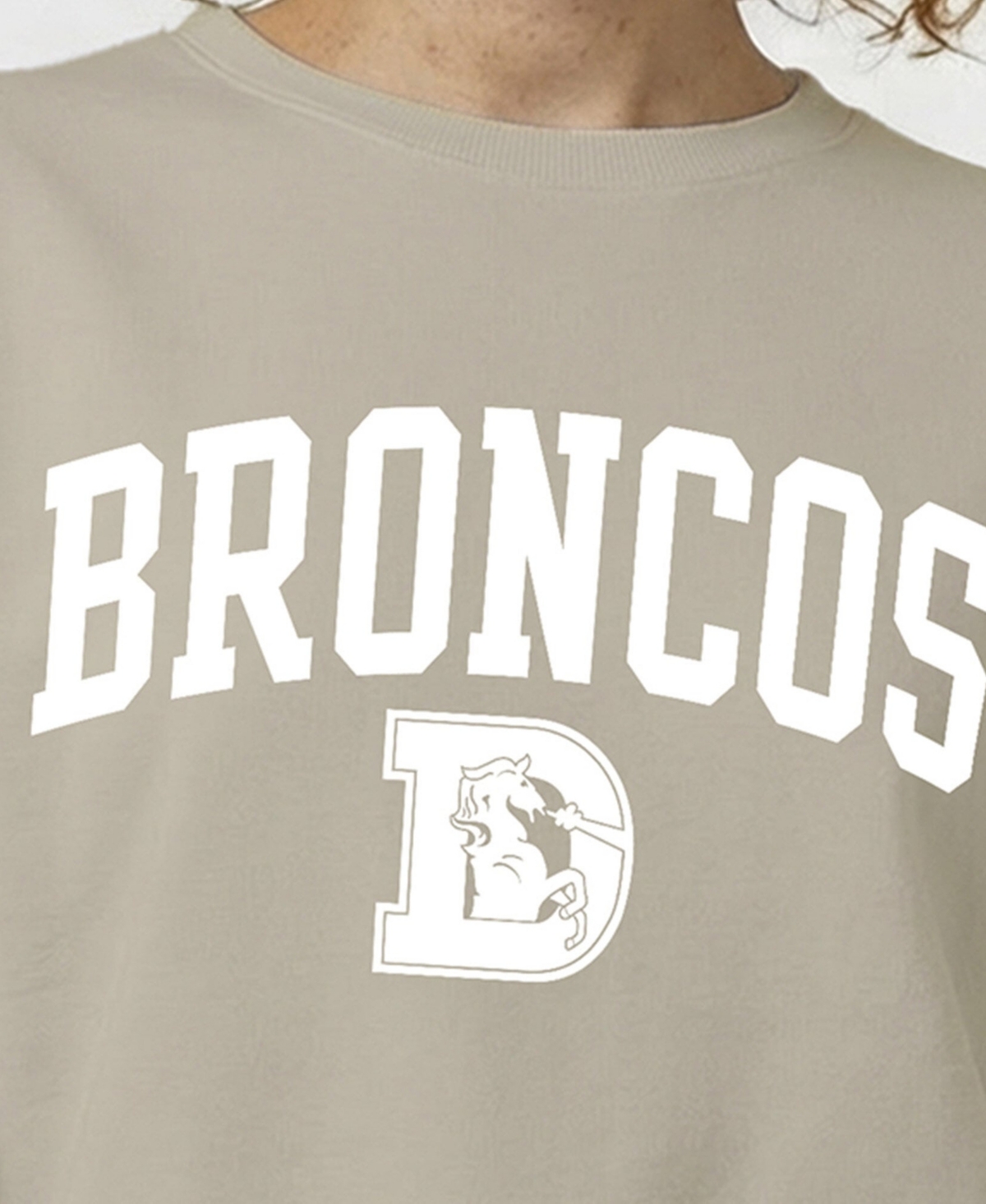 Champion Women's Denver Broncos Dropped-Shoulder Crewneck Sweatshirt