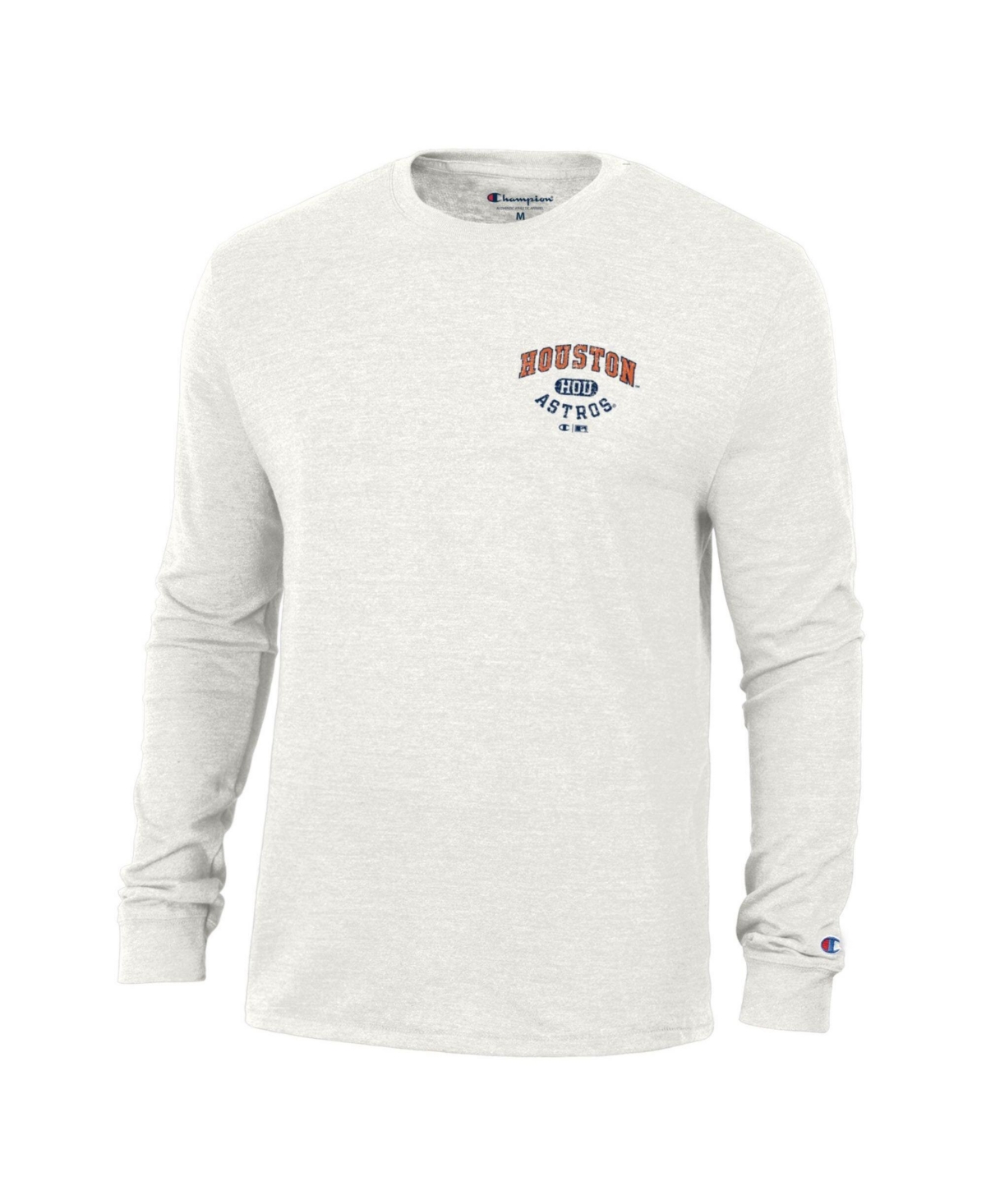 Champion Men's Houston Astros Winning Tradition Long-Sleeve Classic-Fit Tri-Blend Graphic T-Shirt