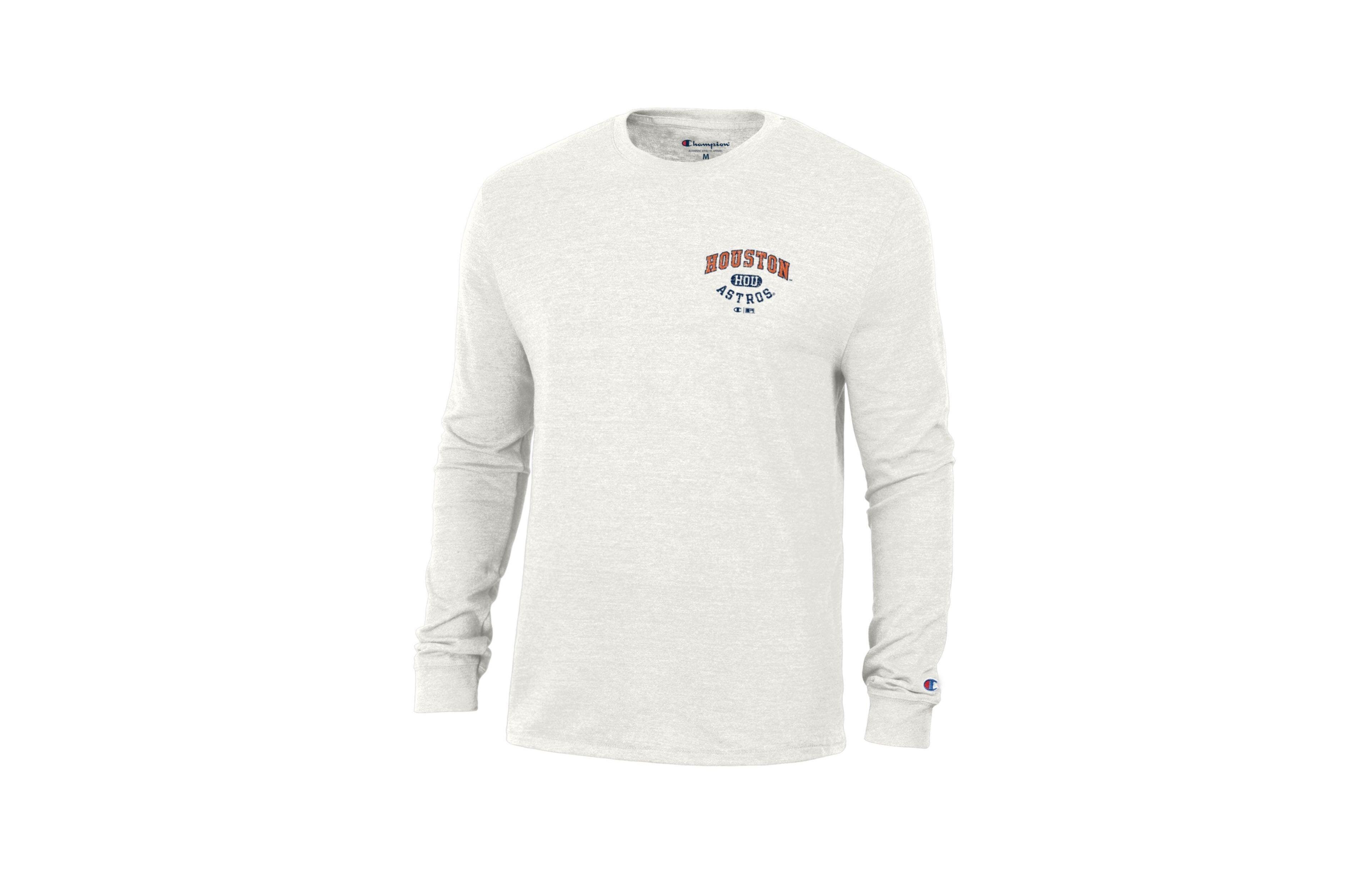 Champion Men's Houston Astros Winning Tradition Long-Sleeve Classic-Fit Tri-Blend Graphic T-Shirt
