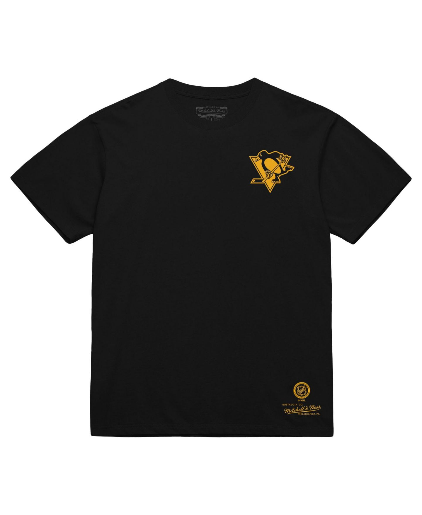 Мужская футболка Mitchell & Ness Black Pittsburgh Penguins Core Penalty Box 3.0 — фото 3