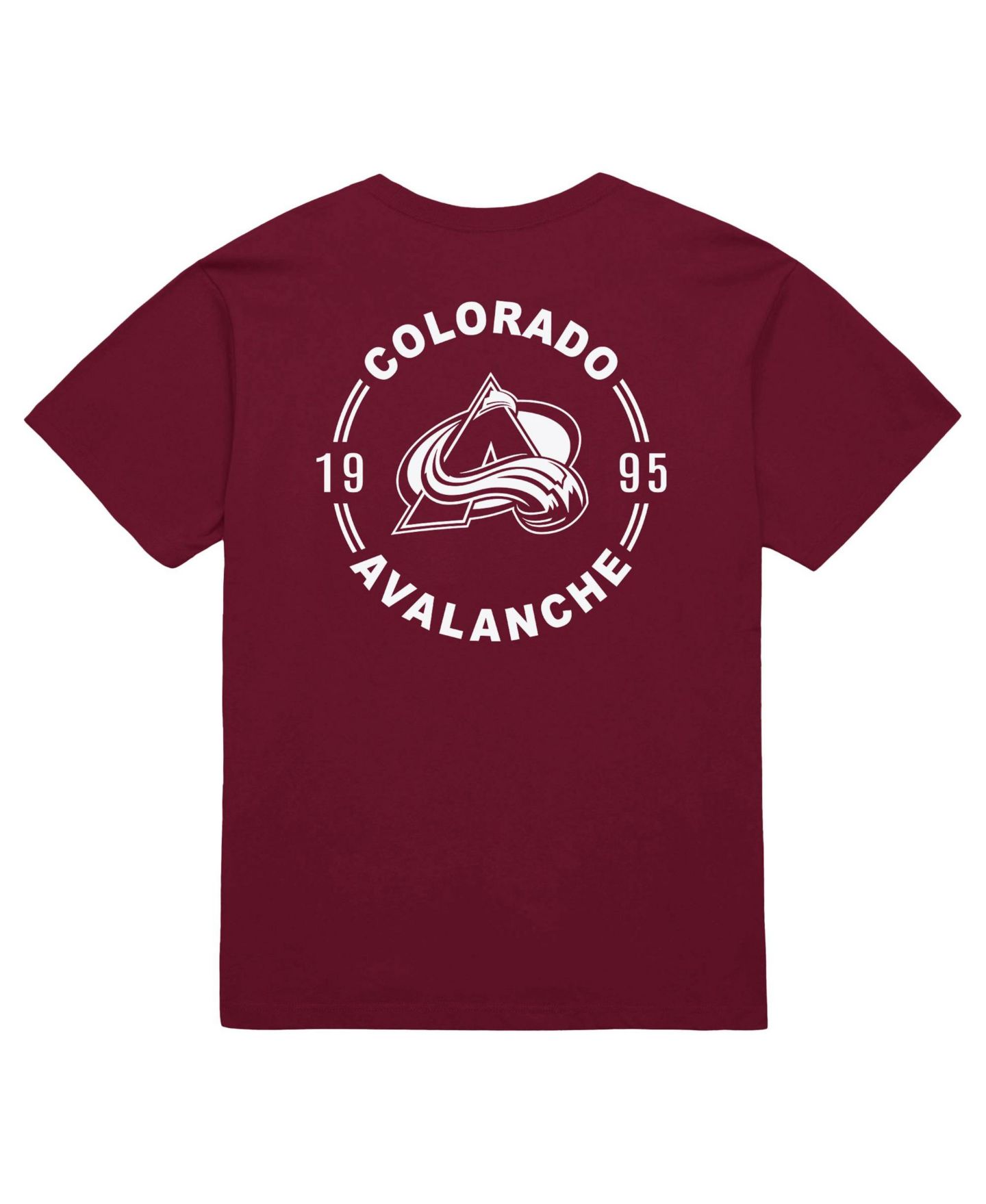 Мужская футболка Mitchell & Ness Burgundy Colorado Avalanche Core Penalty Box 3.0 — фото 2