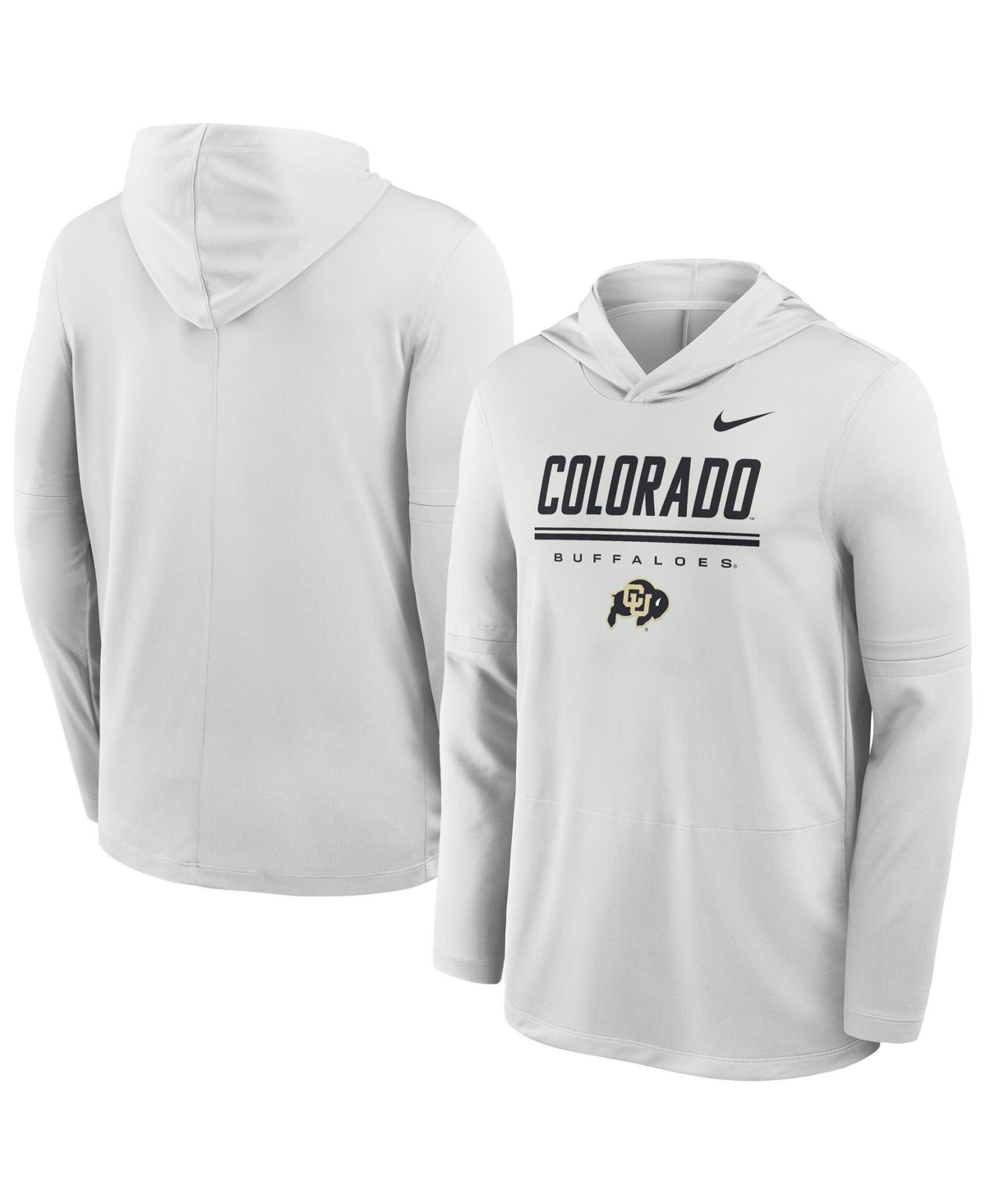 Nike Men's Colorado Buffaloes 2026 Sideline Dri-fit Hooded Long-Sleeve Top