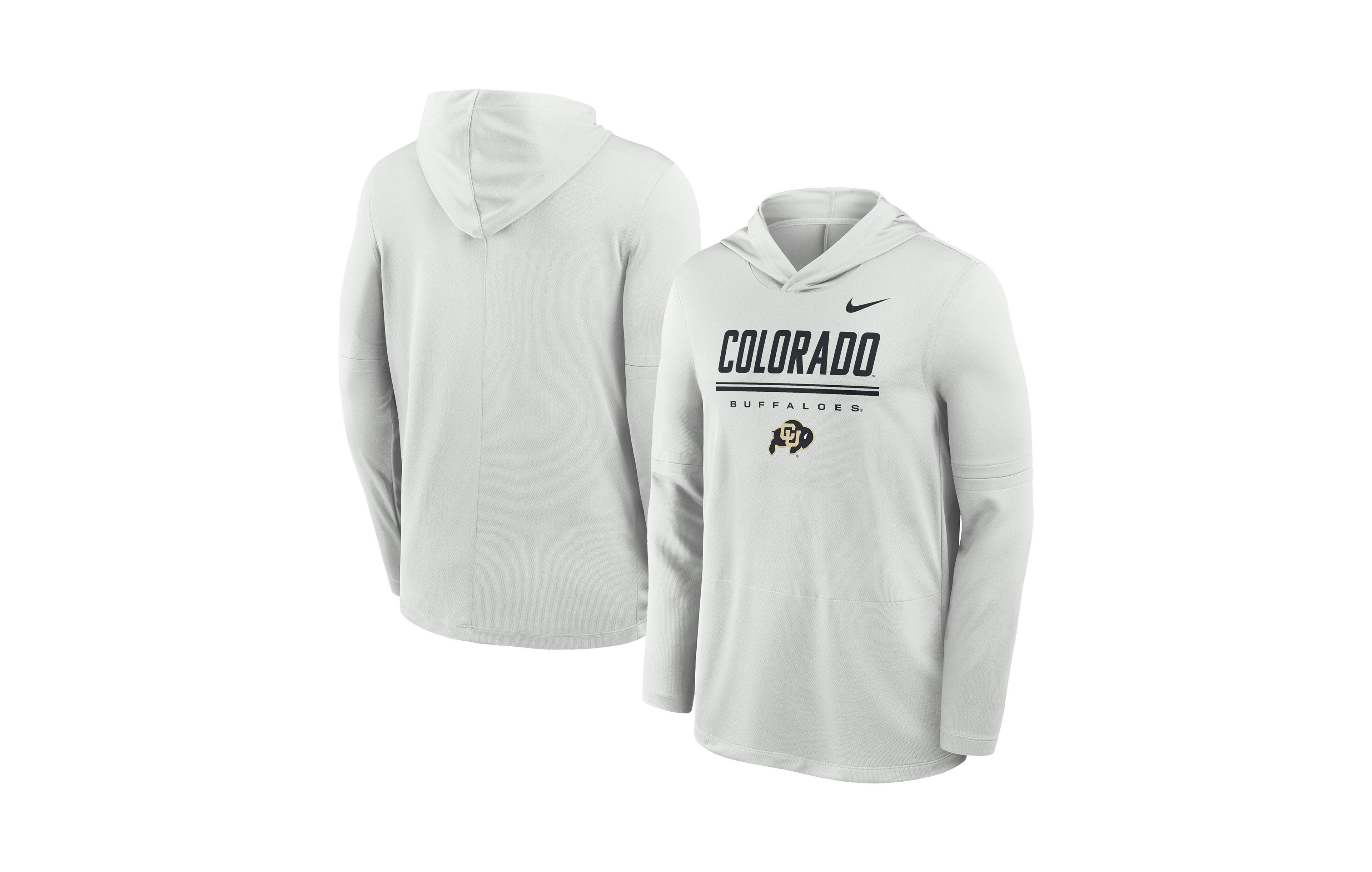 Nike Men's Colorado Buffaloes 2026 Sideline Dri-fit Hooded Long-Sleeve Top