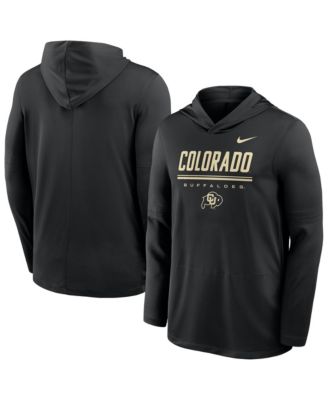 Men's Colorado Buffaloes 2026 Sideline Long-Sleeve Dri-FIT Hooded Sweatshirt