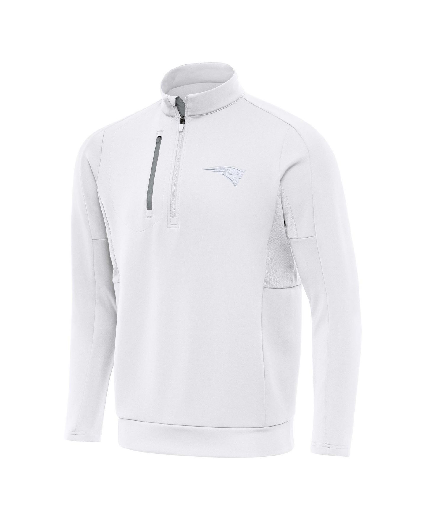 Мужская куртка Antigua New England Patriots Generation Quarter-Zip Mock Neck — фото 3