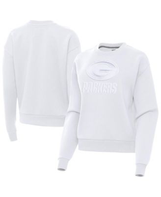 Women's Green Bay Packers Victory Pullover Dropped-Shoulder Brushed-Back Fleece Sweatshirt