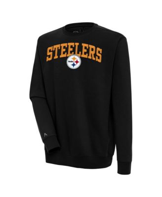 Men's Pittsburgh Steelers Victory Chenille Crew Neck Graphic Pullover Sweatshirt