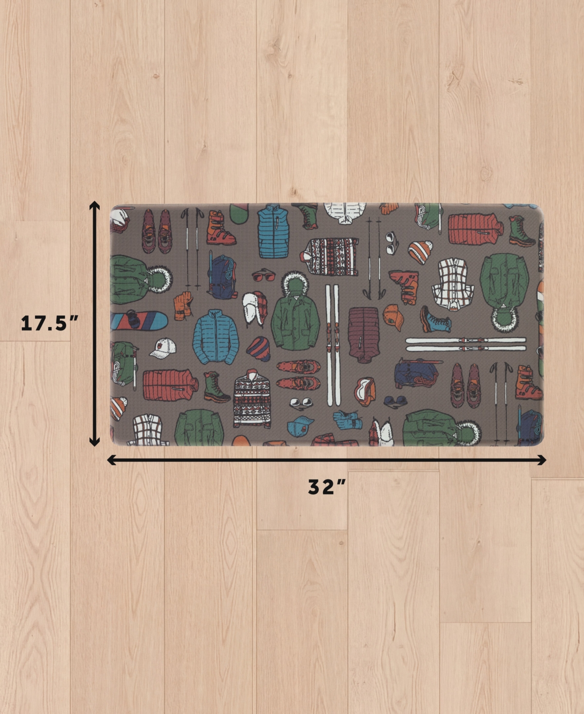Eddie Bauer Winter Sportswear Non-Slip Kitchen Mat