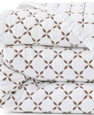 Embroidered Diamond Double Voile Quilt