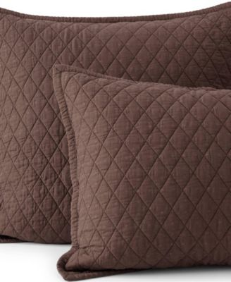 Solid Diamond Double Voile Pillow Sham