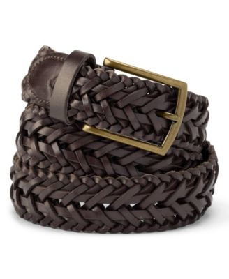 Big & Tall Braided Leather Belt