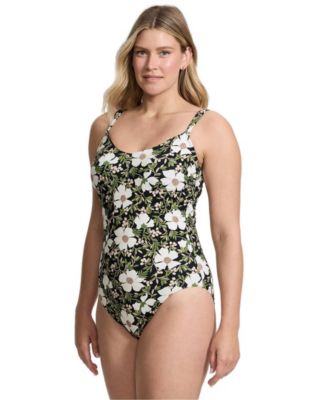 Women's V-neck High Leg Strappy Back One Piece