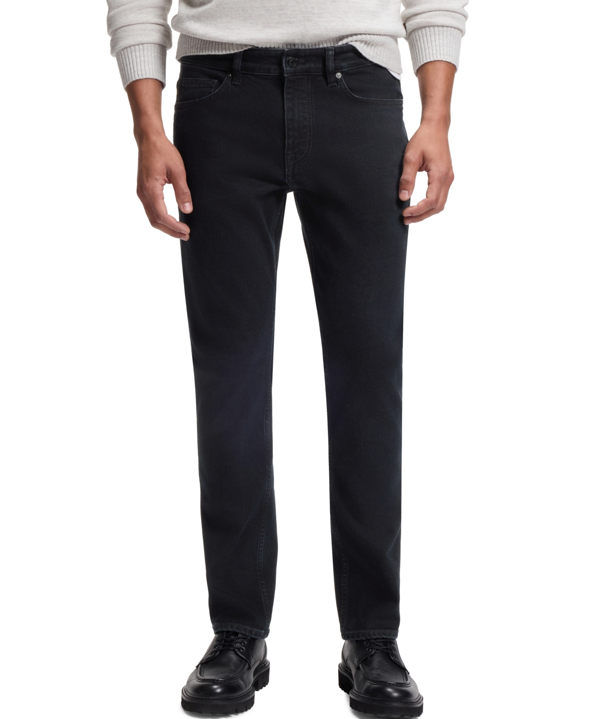 Boss by Hugo Boss Men's Comfort-Stretch Denim Slim-Fit Jeans - Dark Blue
