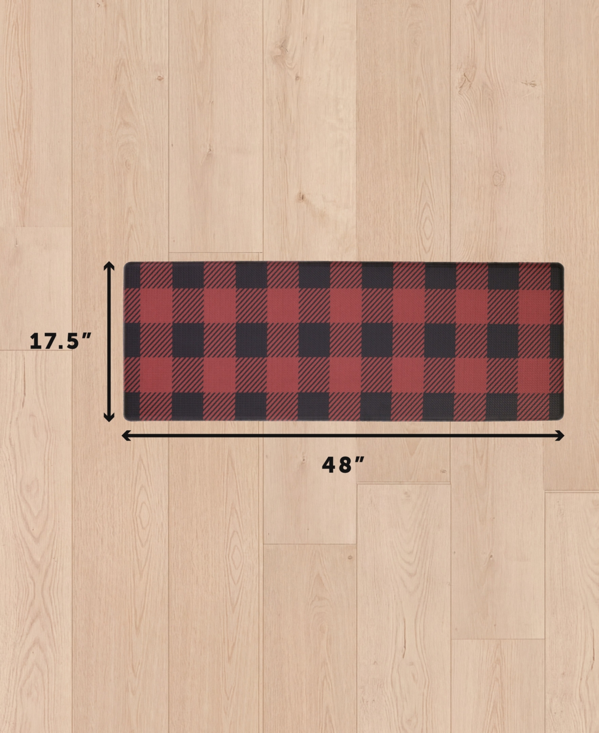 Eddie Bauer Buffalo Check Non-Slip Kitchen Mat