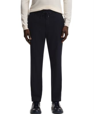 BOSS by Men's Wool Tapered-Fit Performance Pants