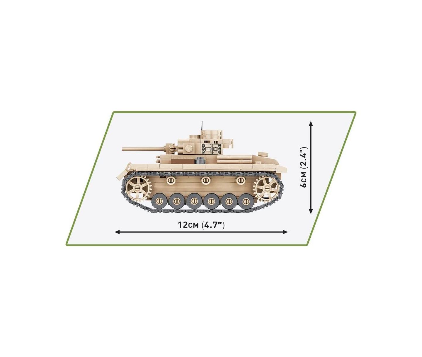 Детские майки COBI Historical Collection Wwii Panzer III Ausf. J. Tank, 292 pieces — фото 3