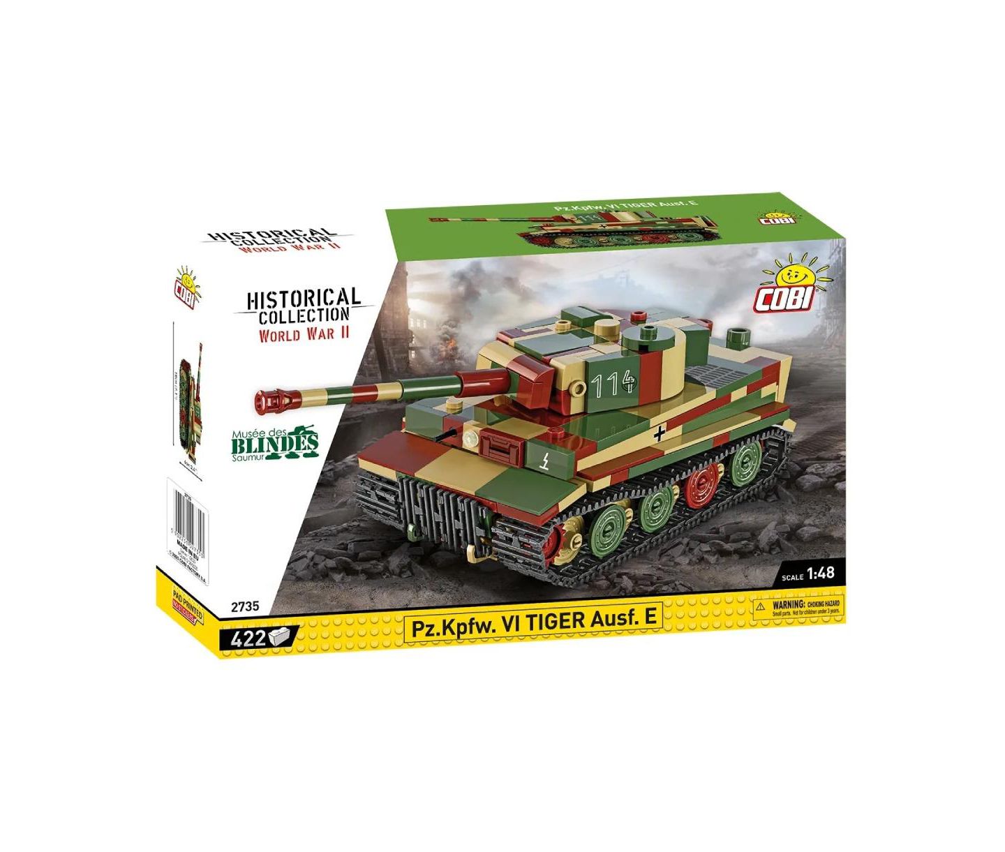 Детские конструкторы COBI Musee des Blindes Collection Pz.Kpfw. VI Tiger Ausf. E 2-in-1, 422 pieces — фото 1
