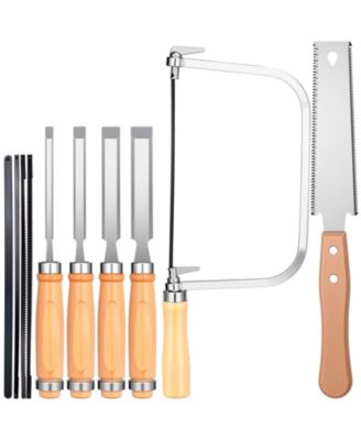 Wood Chisel Set Double-edge Coping Tool Joinery Carving Kit