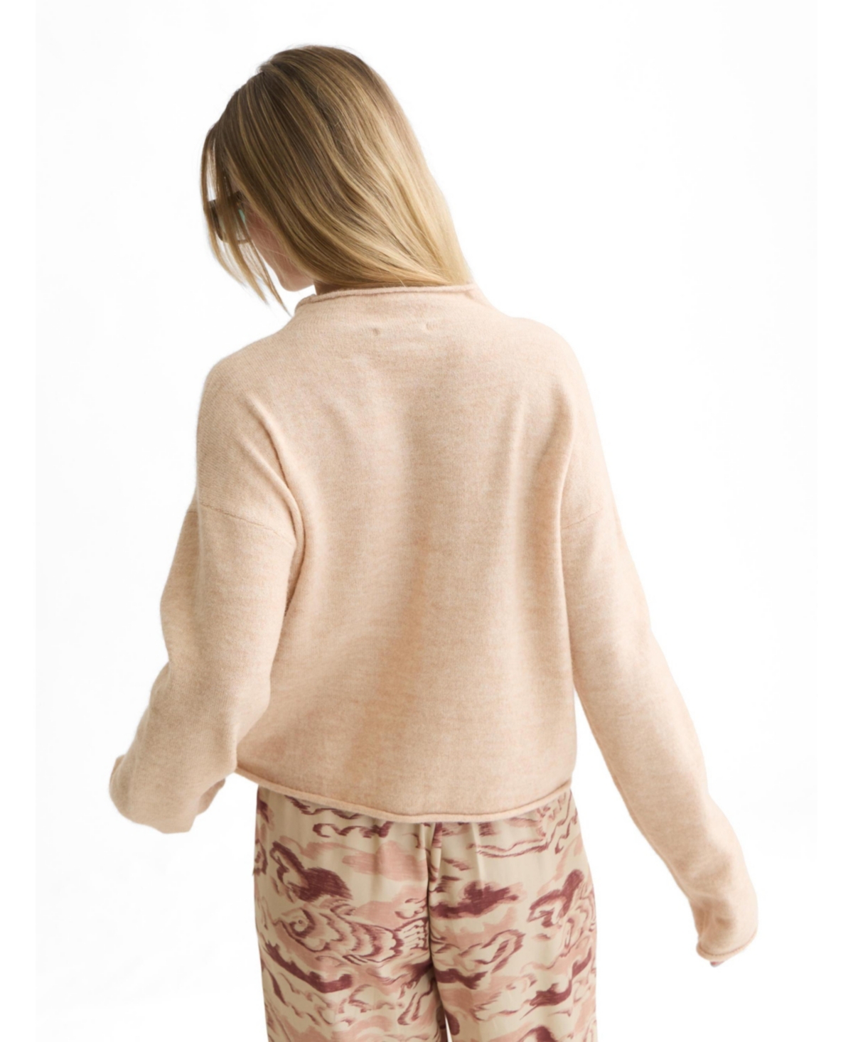 Scotch & Soda Women's Fuzzy Funnel-Neck Cardigan