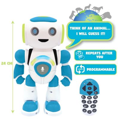 Powerman Jr. STEM Quiz 2-Piece Interactive Remote Control Dancing Robot Toy, Ages 3+