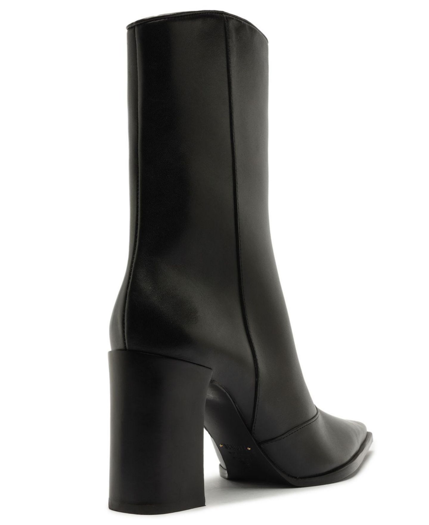 Женские ботинки Schutz Raffaela Pointed Toe Dress Booties, цвет: Чёрный кожаный — фото 9