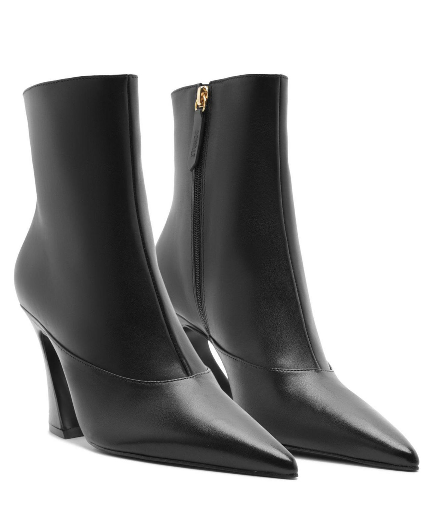 Женские ботинки Schutz Lexi Mid Pointed Toe Booties, цвет: Чёрный — фото 10