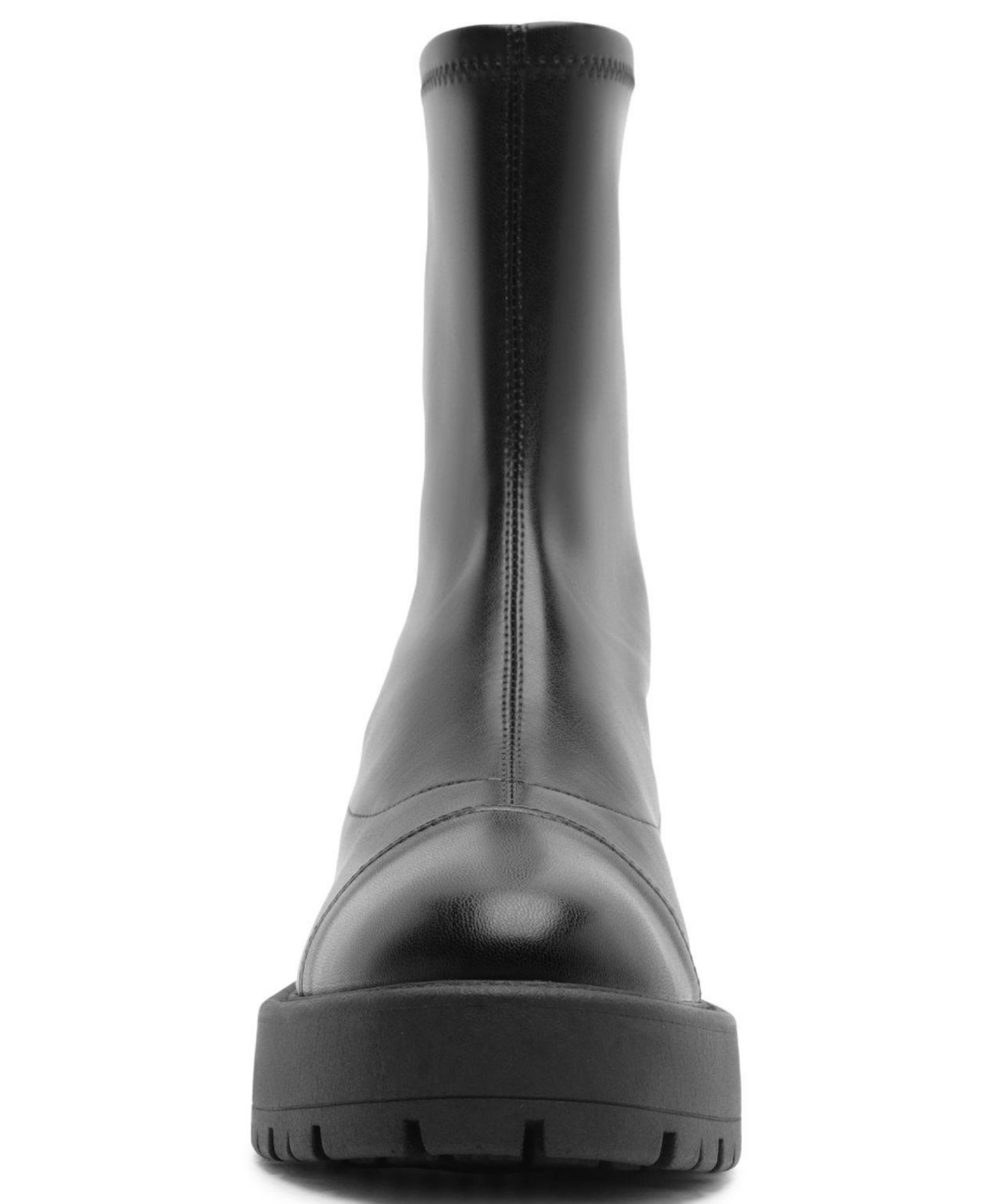Женские ботинки Schutz Rita Lug Sole Round Toe Booties, цвет: Чёрный — фото 6