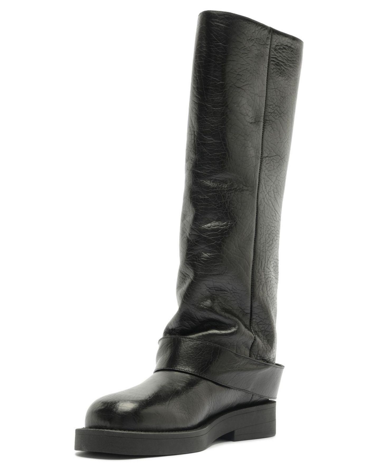 Женские ботинки Schutz Patrice Up Round Toe Tall, цвет: Чёрный — фото 6