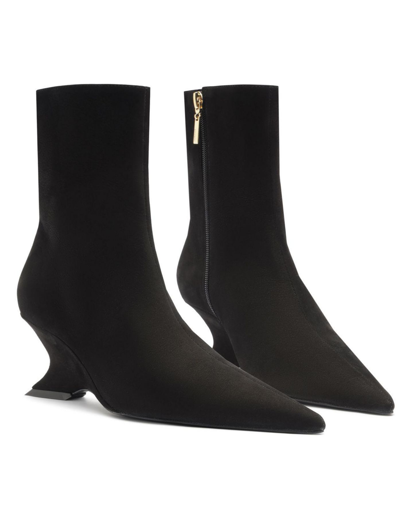 Женские ботинки Schutz Siena Mid Wedge Dress Booties, цвет: Чёрный — фото 11
