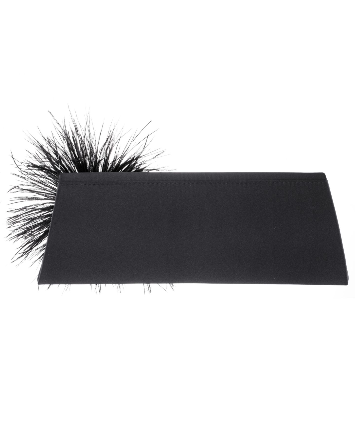 Женский клатч Nina Zosia Feather Ornamented Small Flap Clutch Handbag, цвет: Чёрный — фото 2
