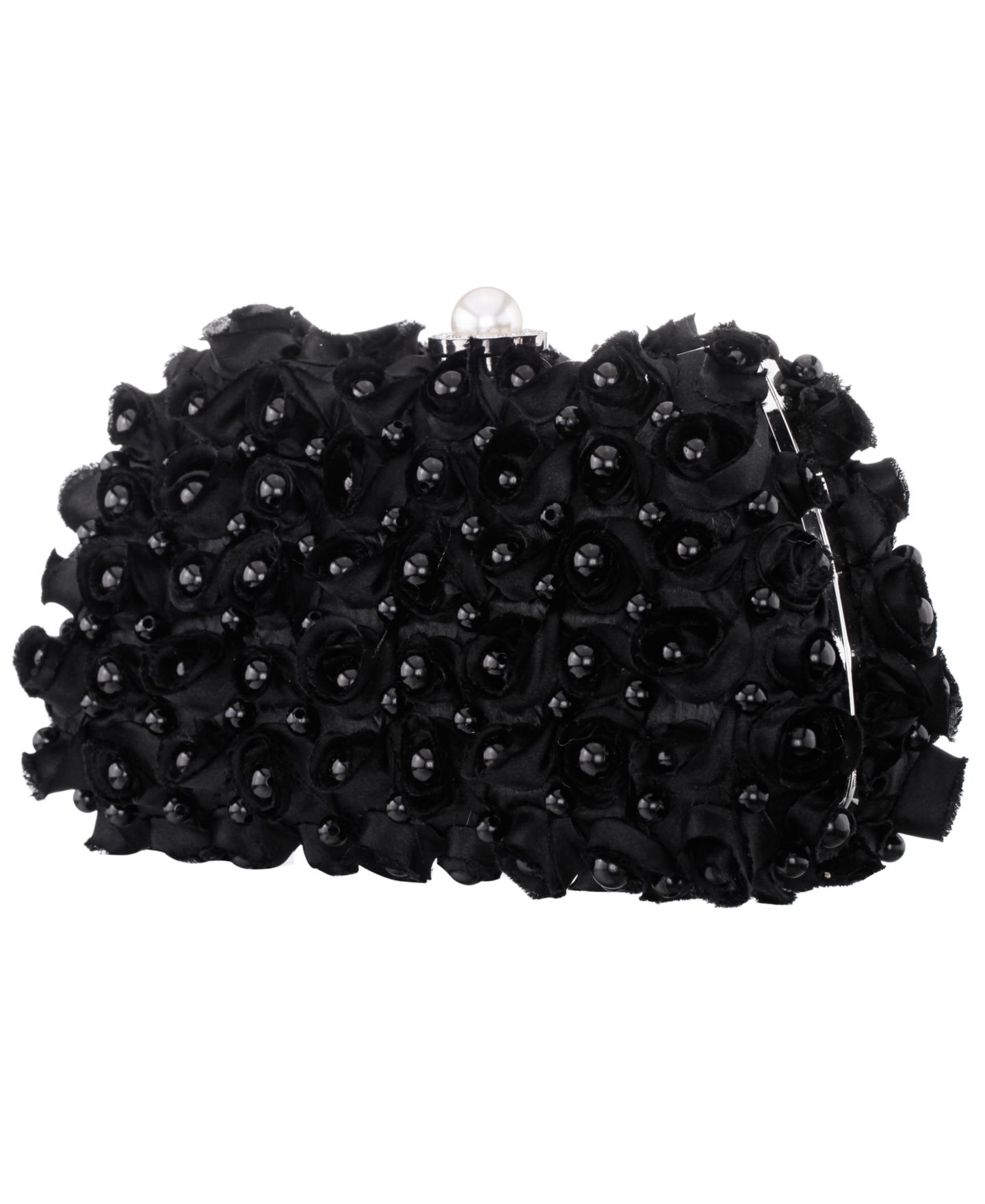 Женский клатч Nina Paloma All Over Imitation Pearl Small Clutch Handbag, цвет: Чёрный — фото 5