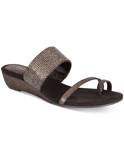 Style & Co. Women's Heidee Embellished Wedge Sandals, Only at Macy's