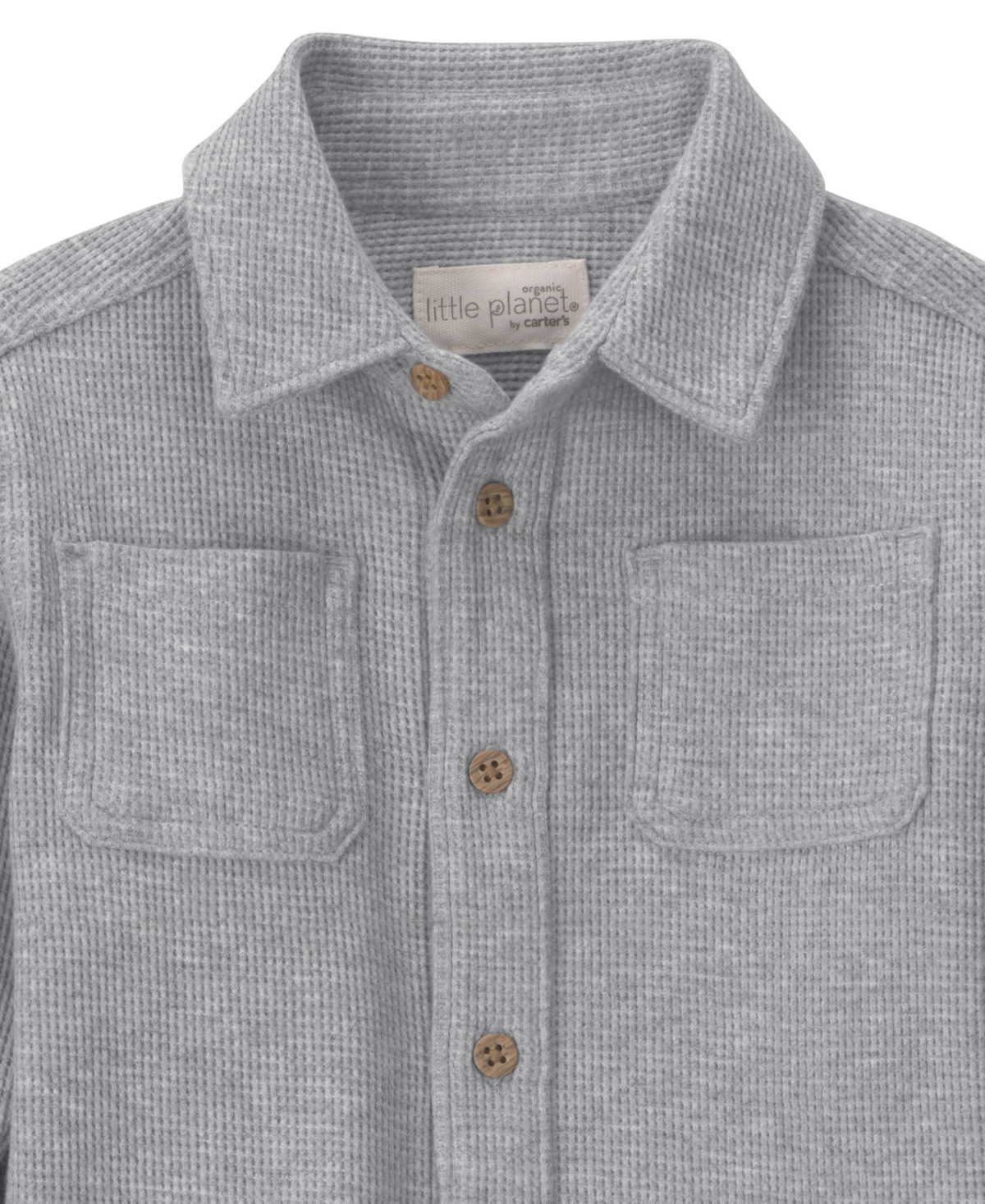 Little Planet by carter's Baby Boy 2-Piece Organic Cotton Waffle Knit Top & Pant Set