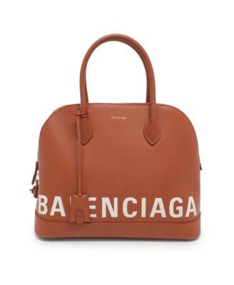 Women's Ville Medium Logo Leather Top Handle Bag