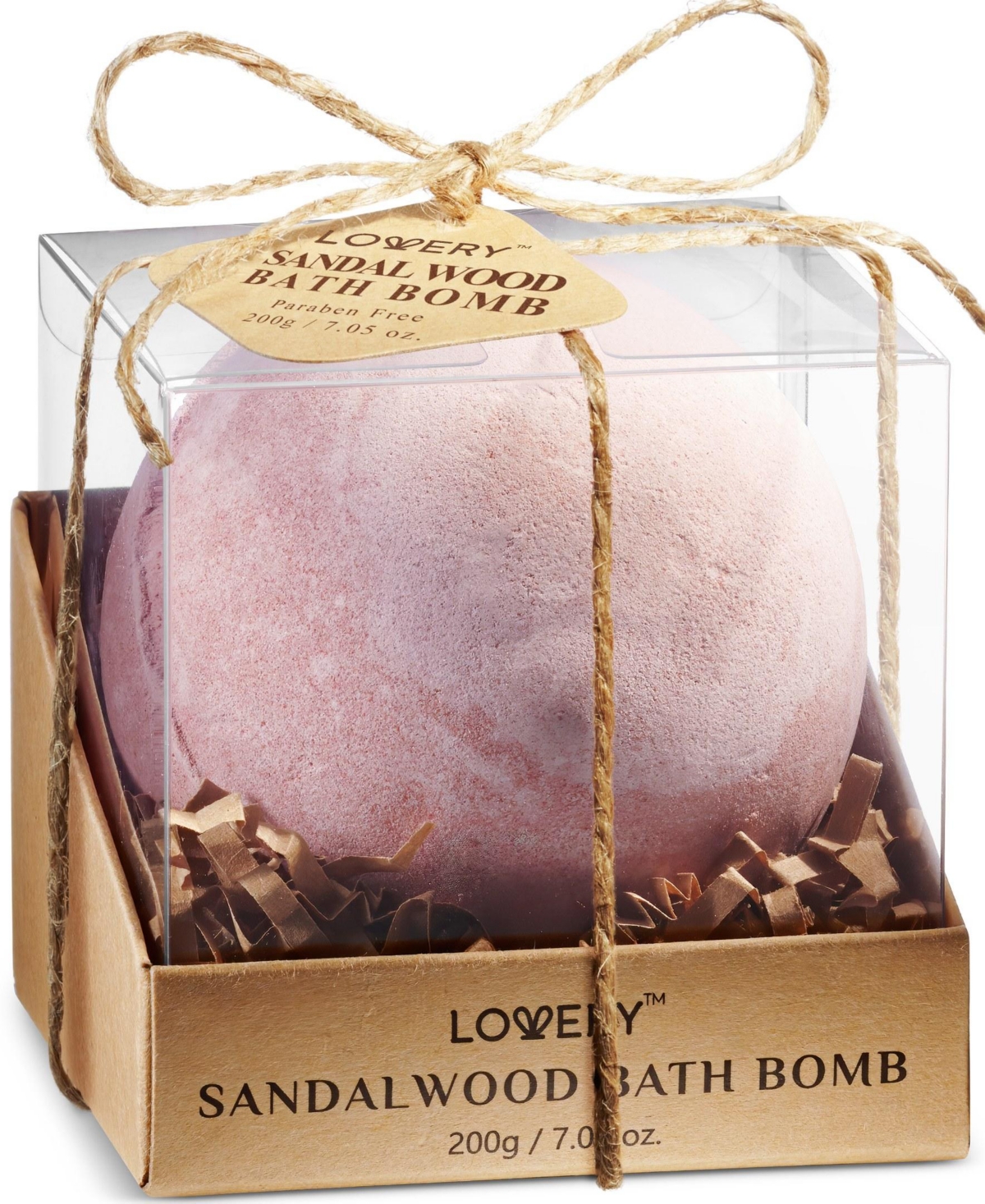Lovery Sandalwood Handmade Bath Bomb, 7oz Extra Large Bath Fizzy - Multi