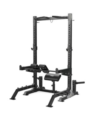 SR2 1100 LBS All-in-One Squat Power Rack, Six-Point Stable Home Gym Rack for Squats Bench Press Hip Thrust Pull Ups