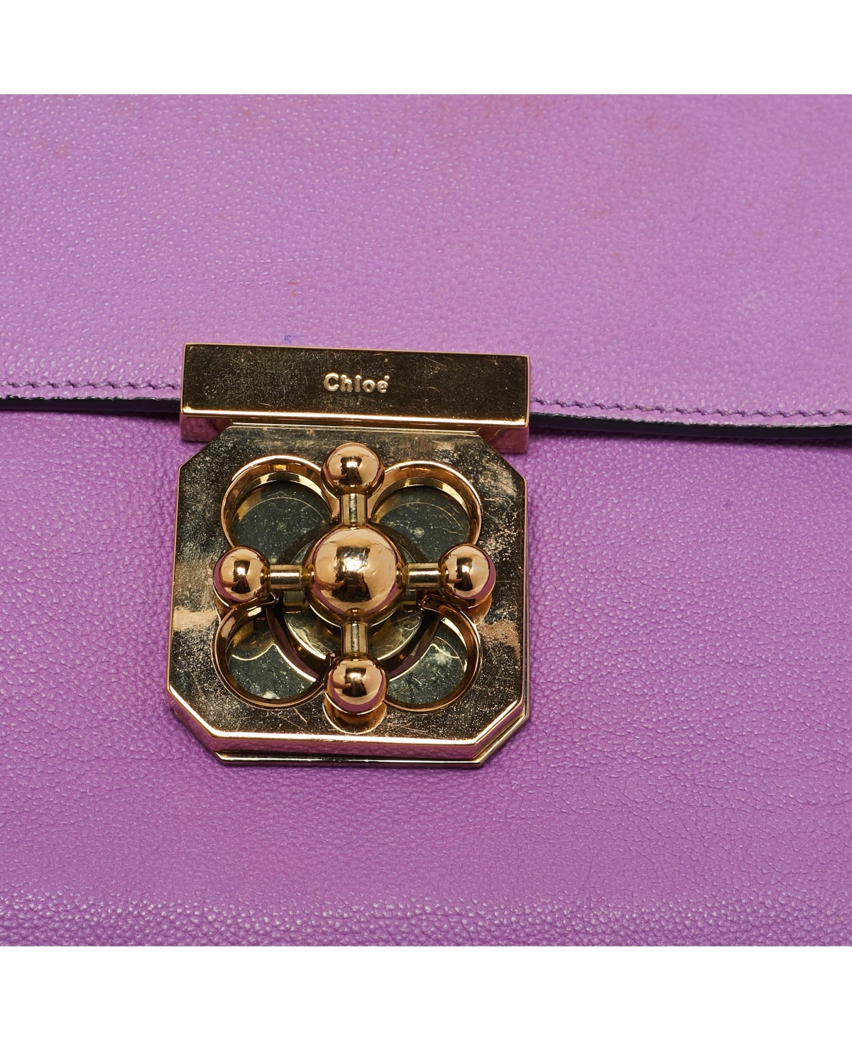 Pre-Owned Chloe women's Drew Medium Pebbled Leather Shoulder Bag