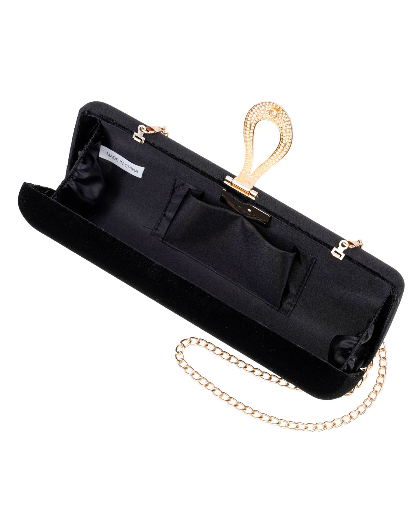 Женский клатч Nina Rumi Slim Minaudiere Small Clutch Handbag, цвет: Чёрный — фото 6