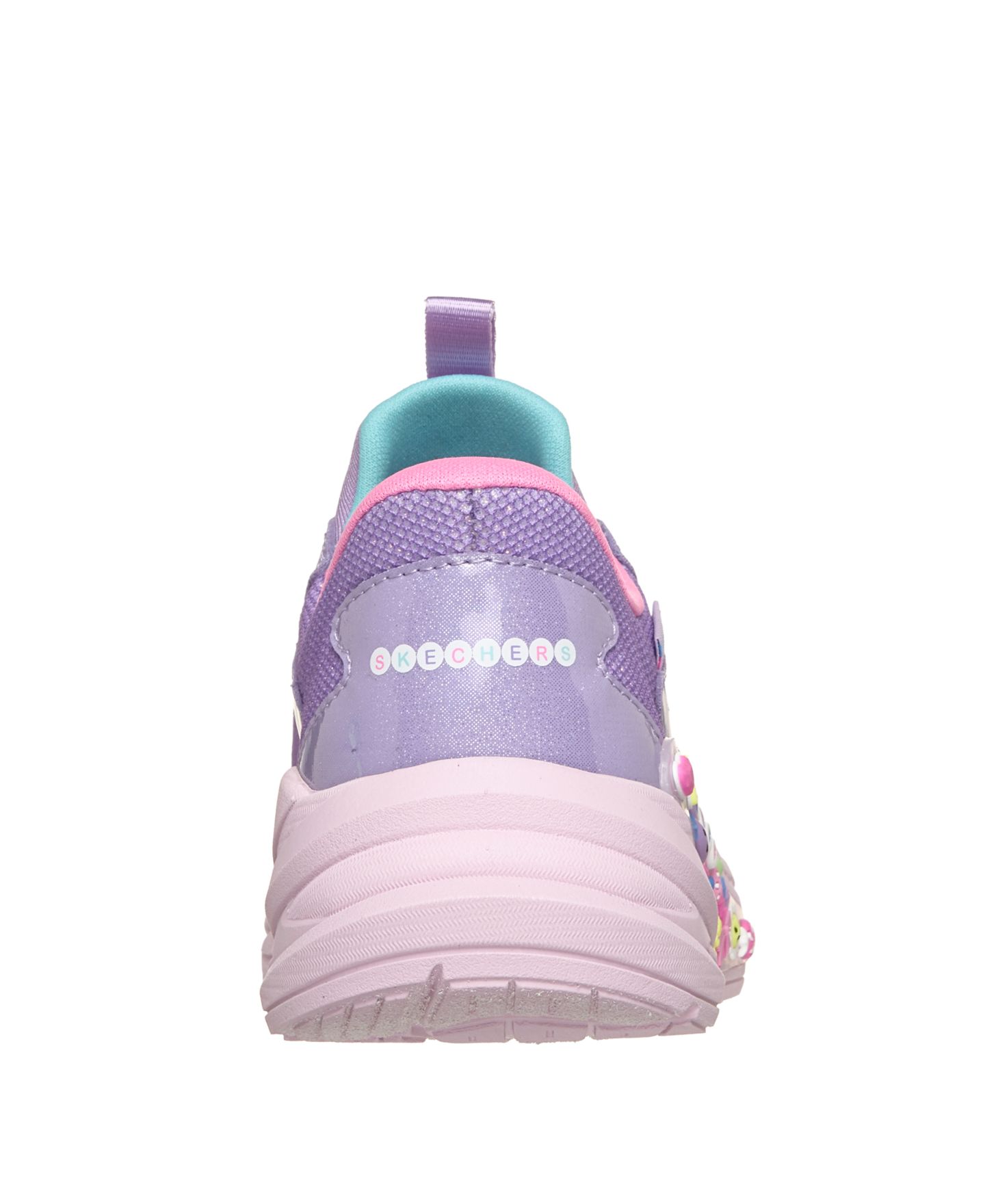 Детские кроссовки Skechers Slip-ins Hyper-Quest Where's My Skechers с memory foam, цвет: Лавандовый / Разноцветный — фото 4