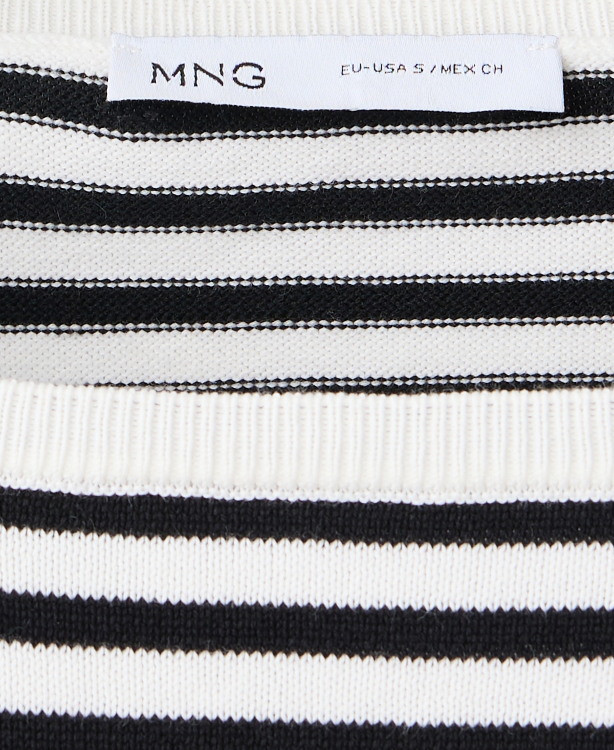 Mango Women's Striped Crewneck Long-Sleeve Sweater